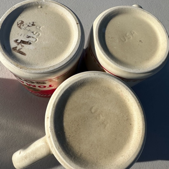 Rare Campbell soup mugs. Set of 3. Stamped USA, 1968-72 - Picture 2 of 5